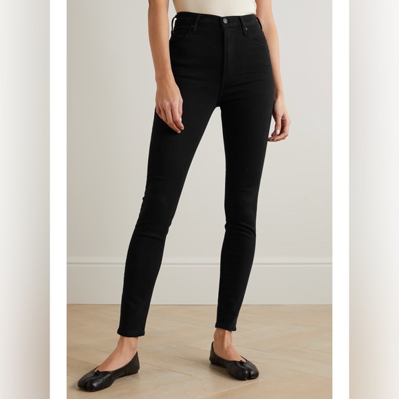 Citizens of Humanity Chrissy high-rise skinny jeans | Black | 27 - Picture 3 of 17